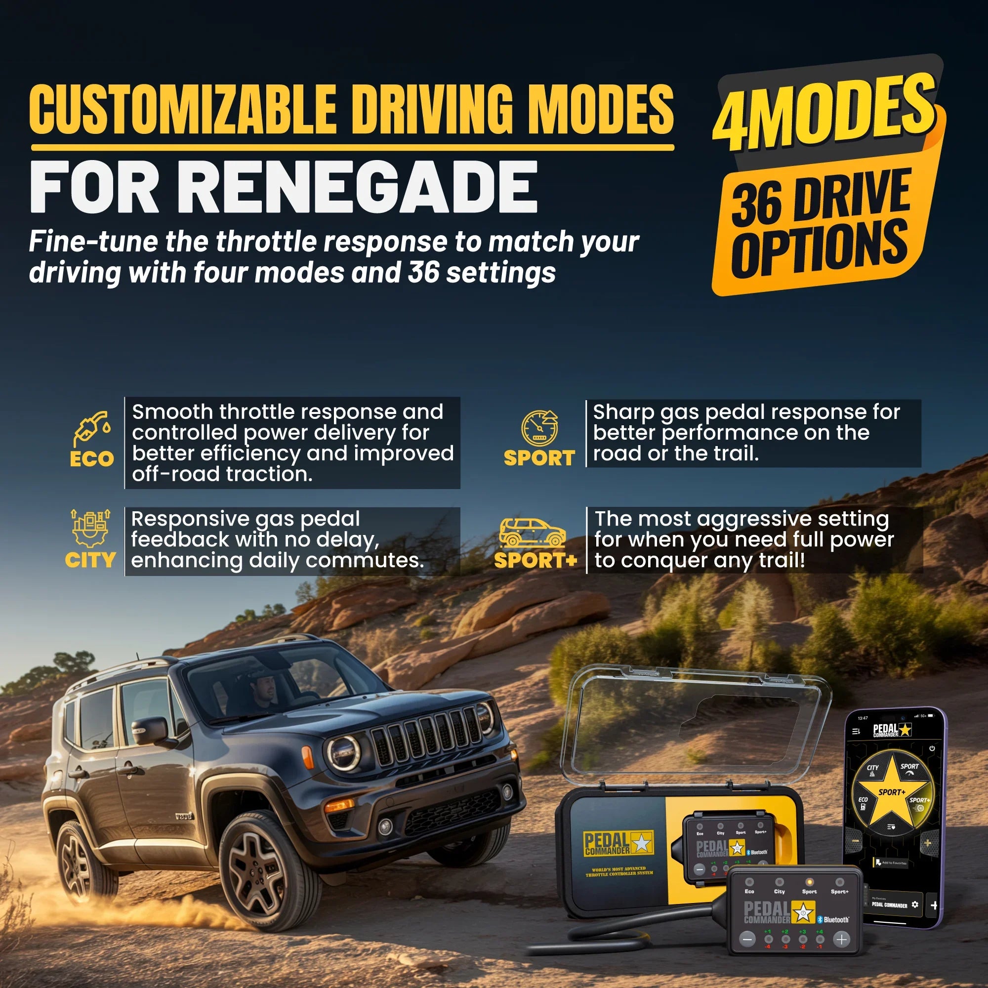 Pedal Commander for Jeep Renegade