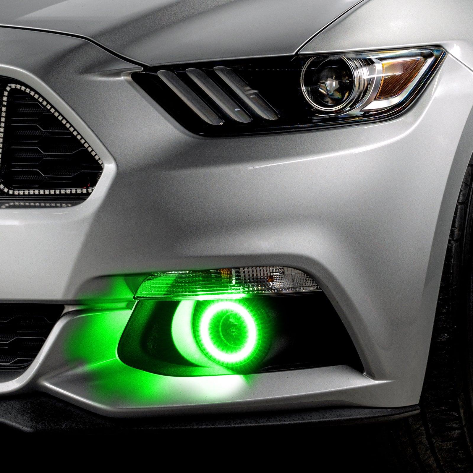 ORACLE Lighting 2015-2017 Ford Mustang Dynamic ColorSHIFT RGB+A Projector Surface Mount Fog Light Halo Kit