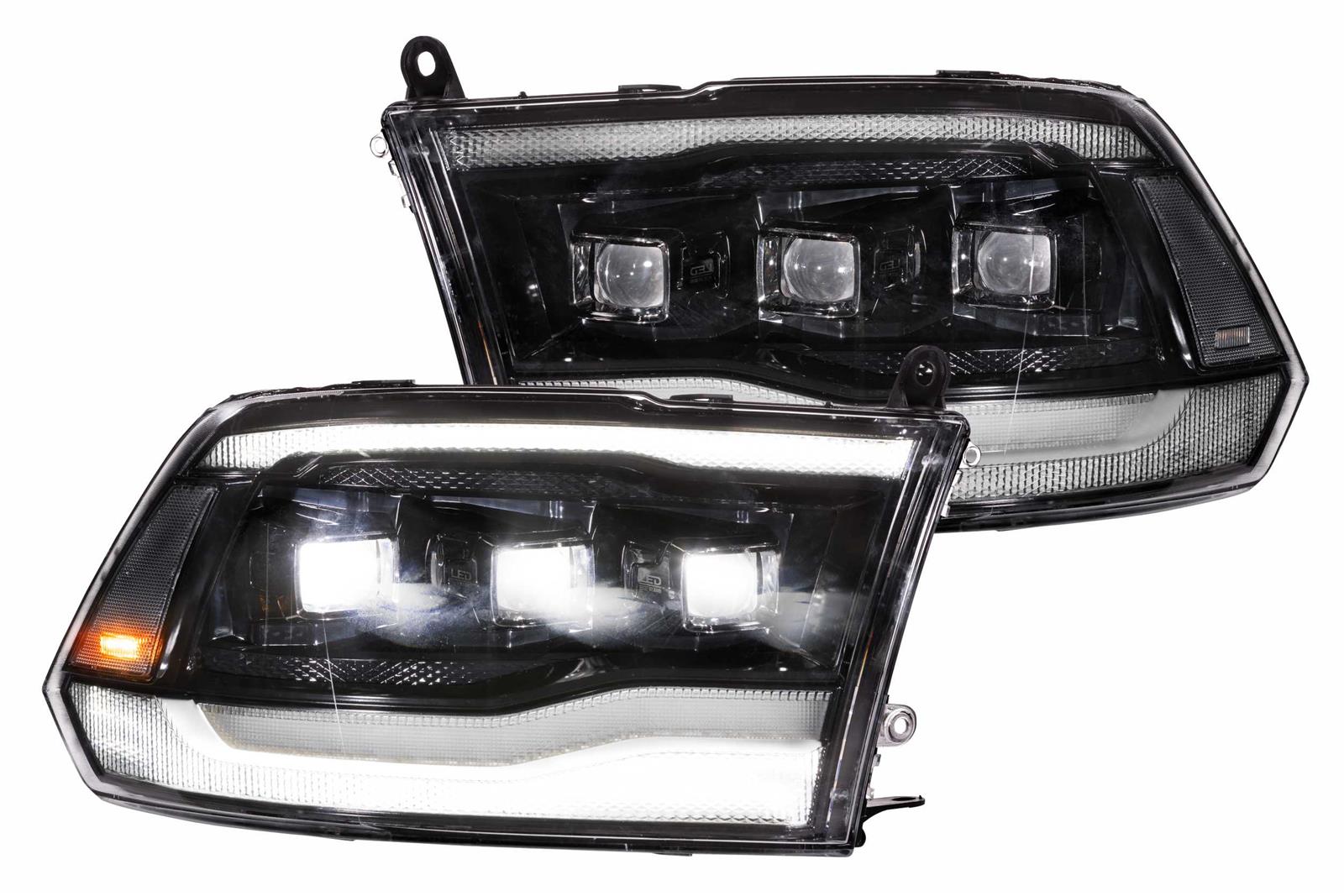 09-18(19 & Up Classic) Ram 1500 GTR Lighting Carbide LED Headlights
