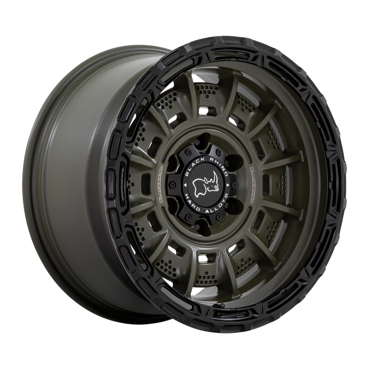 Black Rhino LEGION Olive Drab Green W/ Black Lip 6x139.7 Wheels - product view 1