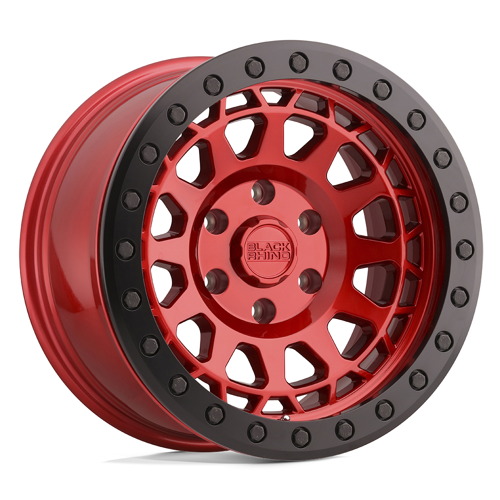 Black Rhino PRIMM BEADLOCK Candy Red W/ Black Ring 6x139.7 Wheels - product view 1