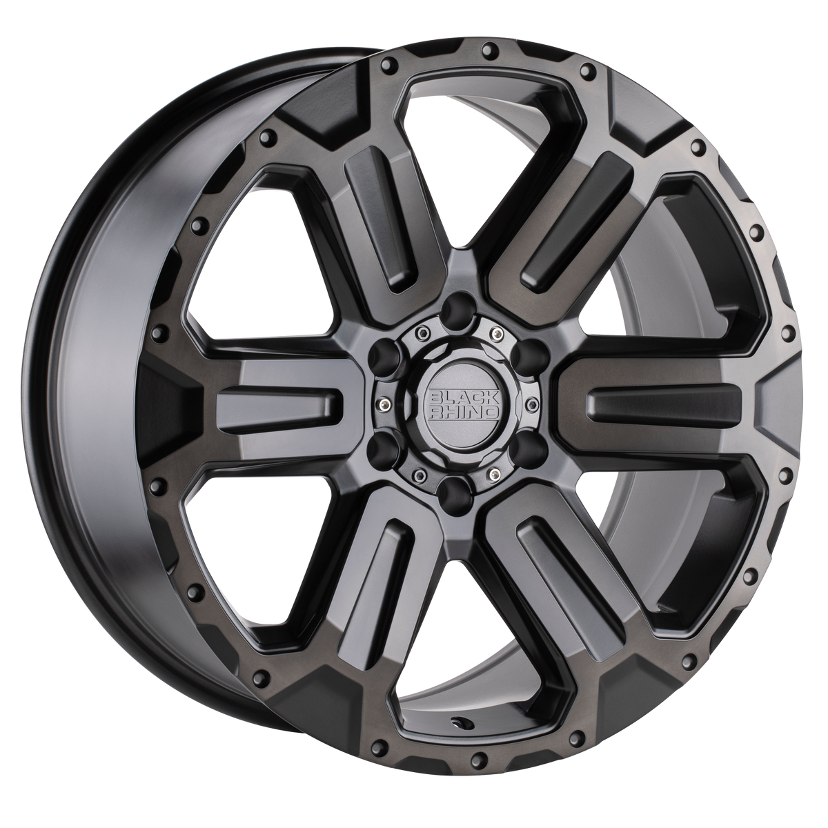 Black Rhino WANAKA M-Gunmetal W/ Brushed Face 6x139.7 Wheels - product view 1