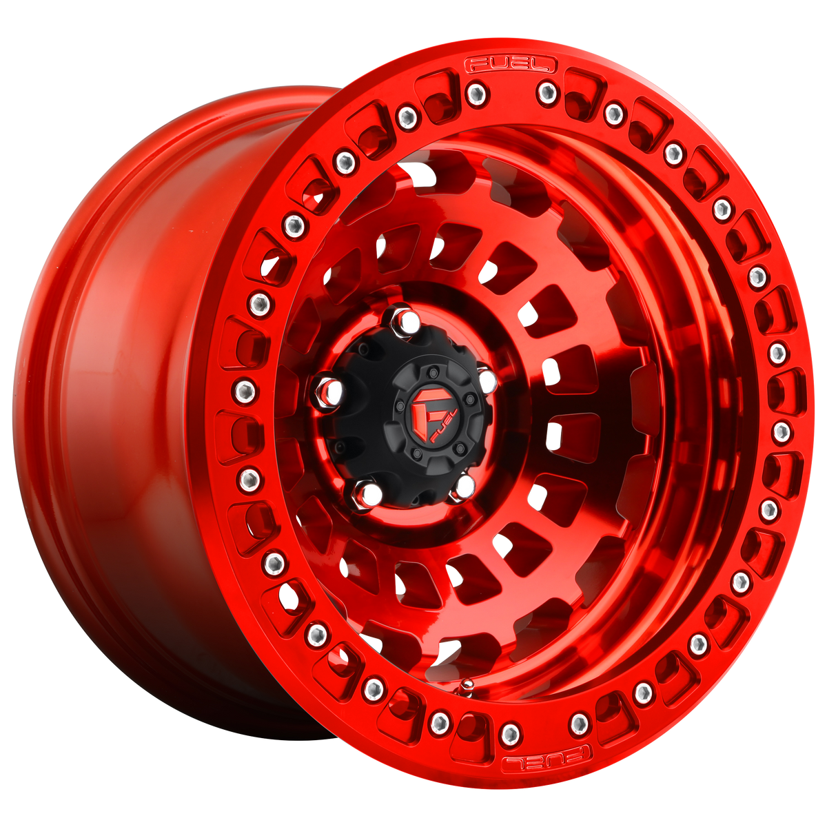 Fuel ZEPHYR BEADLOCK Candy Red 6x139.7 Wheels - product view 4