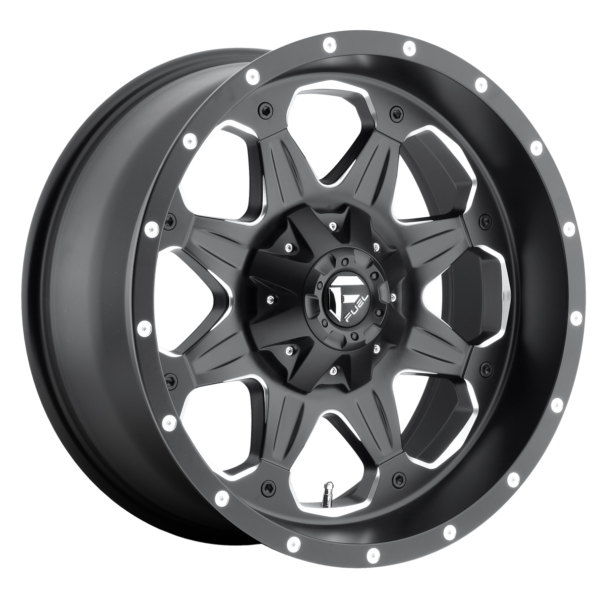 Fuel BOOST Matte Black Milled 6x139.7 Wheels - product view 1