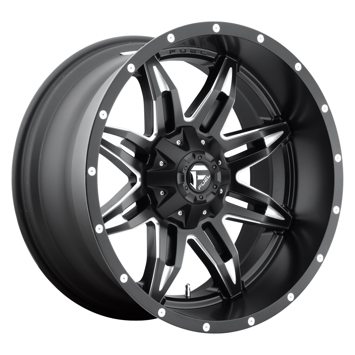 Fuel LETHAL Matte Black Milled 6x139.7 Wheels - product view 2