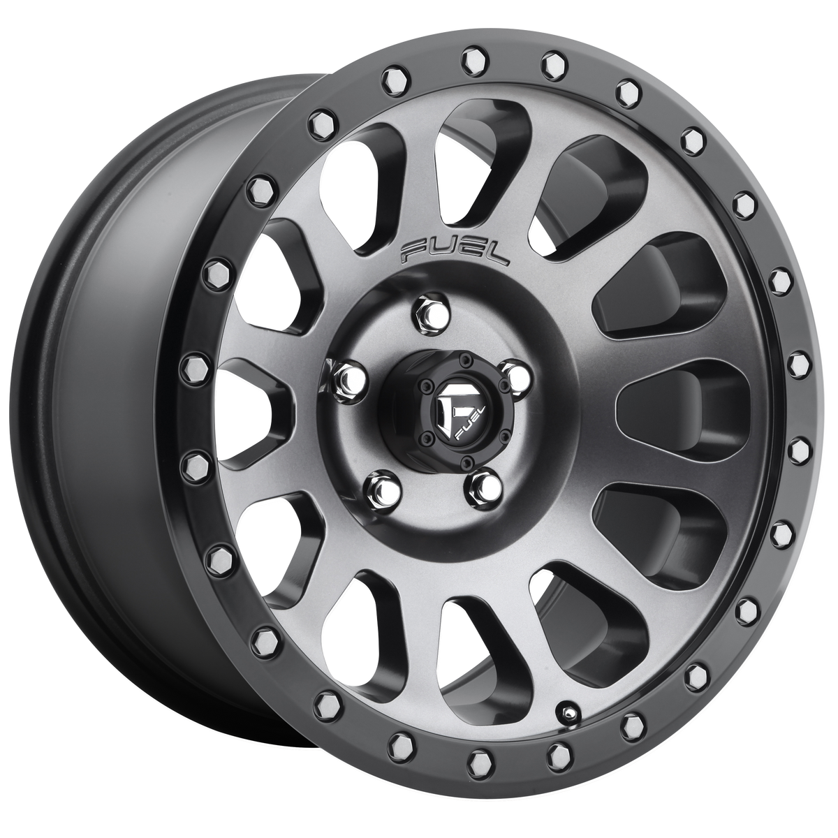 Fuel VECTOR Matte Gunmetal Black Bead Ring 6x139.7 Wheels - product view 1