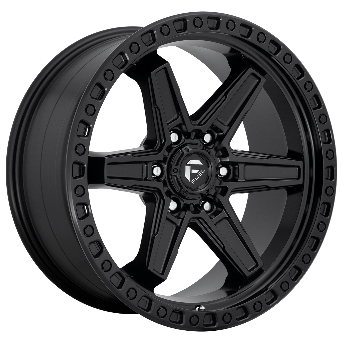 Fuel KICKER Matte Black 6x139.7 Wheels - product view 2