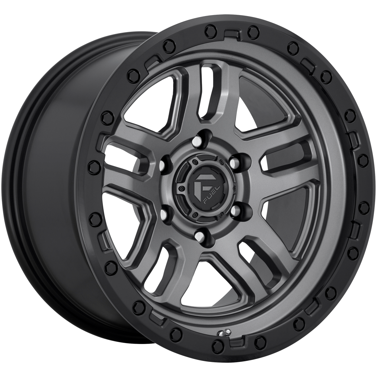 Fuel AMMO Matte Gunmetal Black Bead Ring 6x139.7 Wheels - product view 4