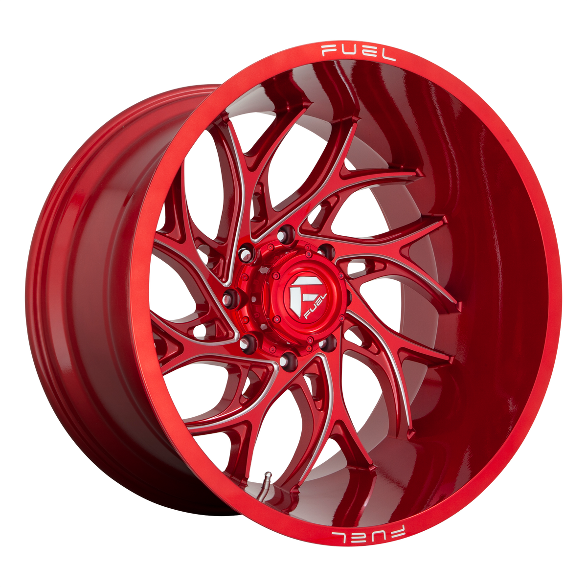 Fuel RUNNER Candy Red Milled 6x139.7 Wheels - product view 2