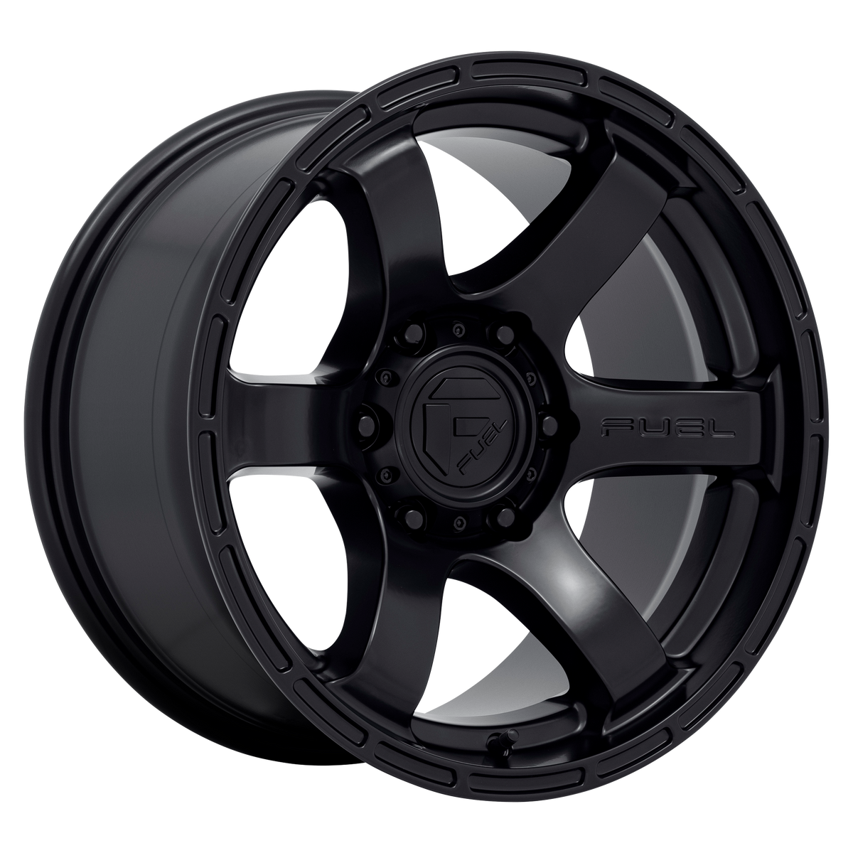 Fuel RUSH Satin Black 6x139.7 Wheels - product view 4