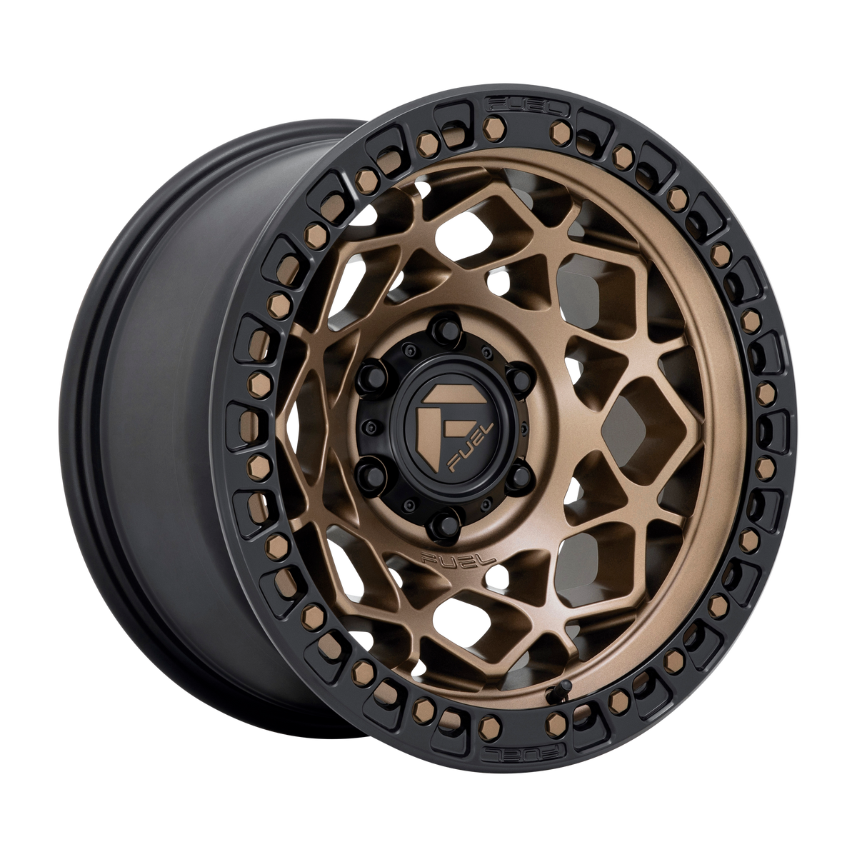 Fuel UNIT Bronze W/ Matte Black Ring 6x139.7 Wheels - product view 4