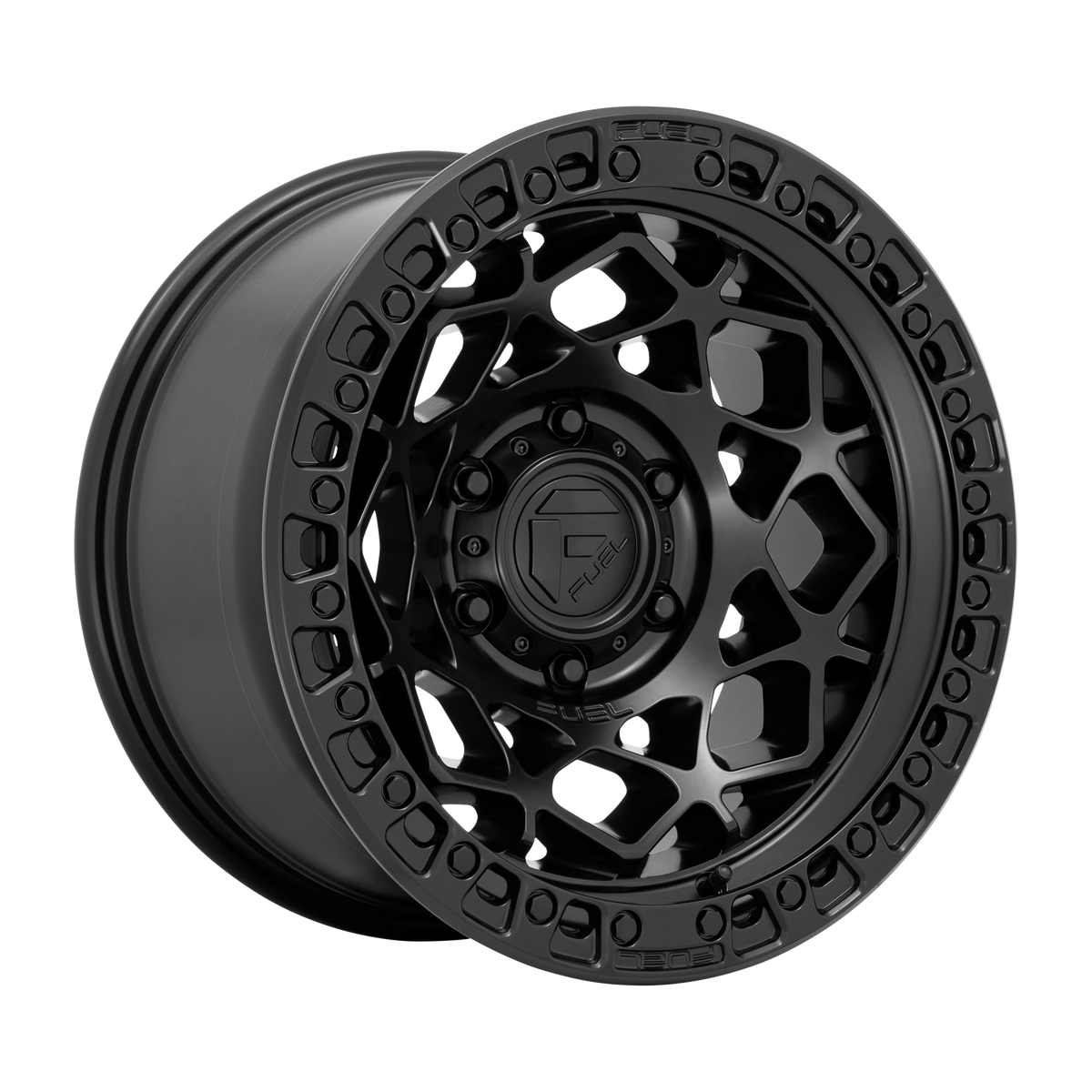Fuel UNIT Matte Black W/ M-Black Ring 6x139.7 Wheels - product view 4