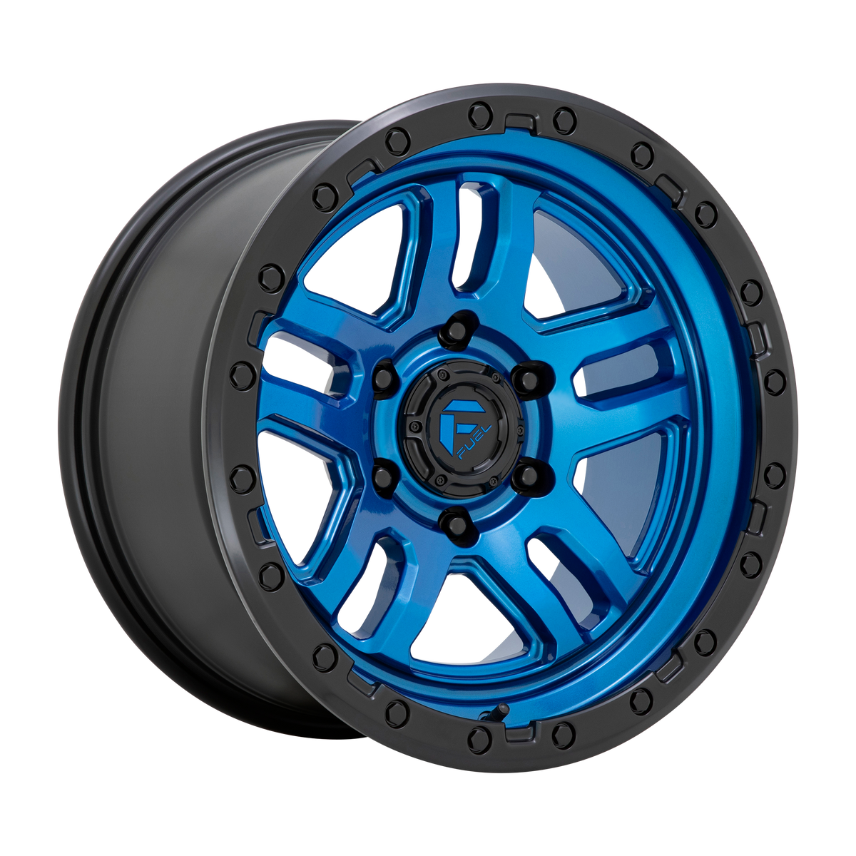 Fuel AMMO Blue W/ Black Lip 6x139.7 Wheels - product view 4