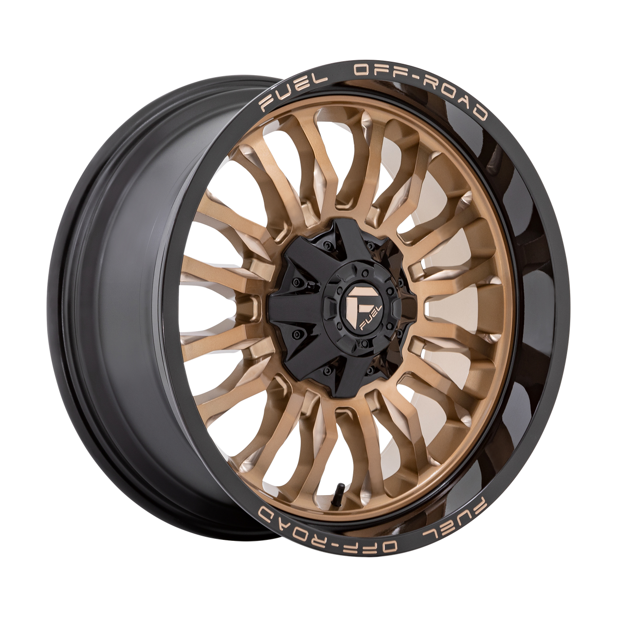 Fuel ARC Platinum Bronze W/ Black Lip 6x139.7 Wheels - product view 4
