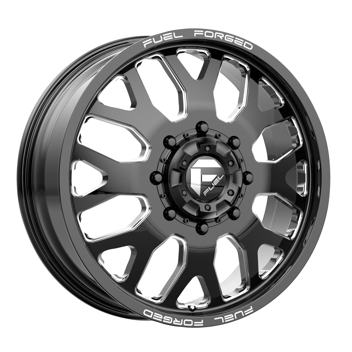 Fuel FF19 Gloss Black Milled 6x139.7 Wheels - product view 1