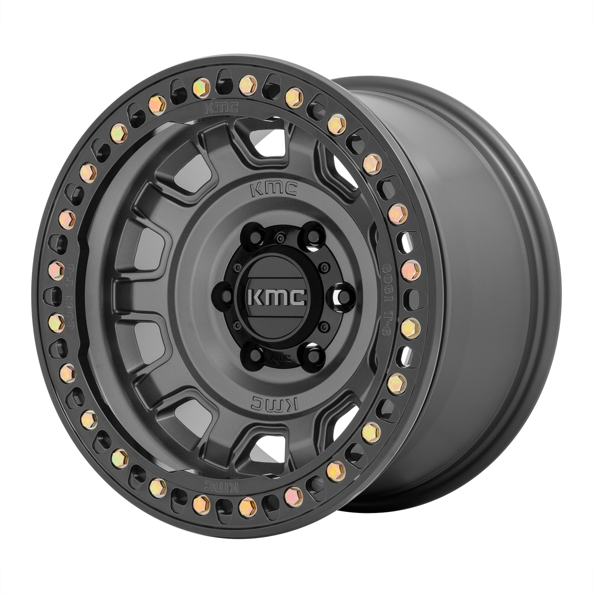 KMC TANK BEADLOCK Anthracite 6x139.7 Wheels - product view 2