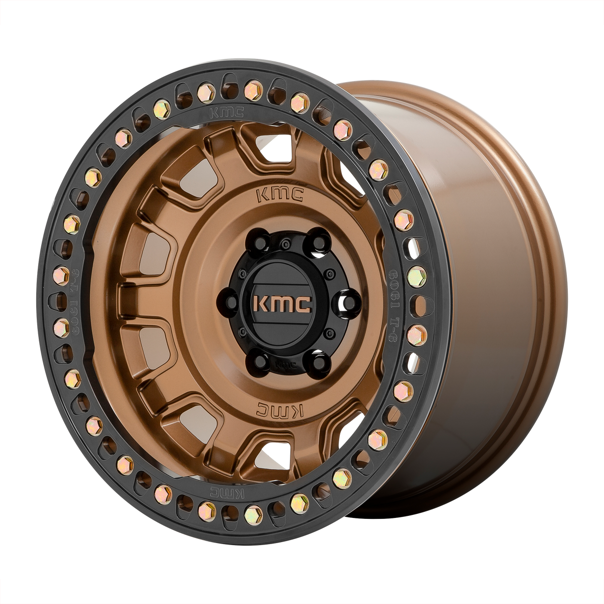 KMC TANK BEADLOCK Matte Bronze 6x139.7 Wheels - product view 2