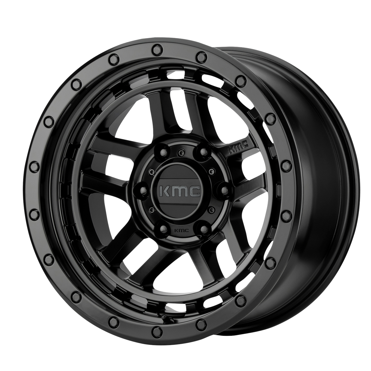 KMC RECON Satin Black 6x139.7 Wheels - product view 2