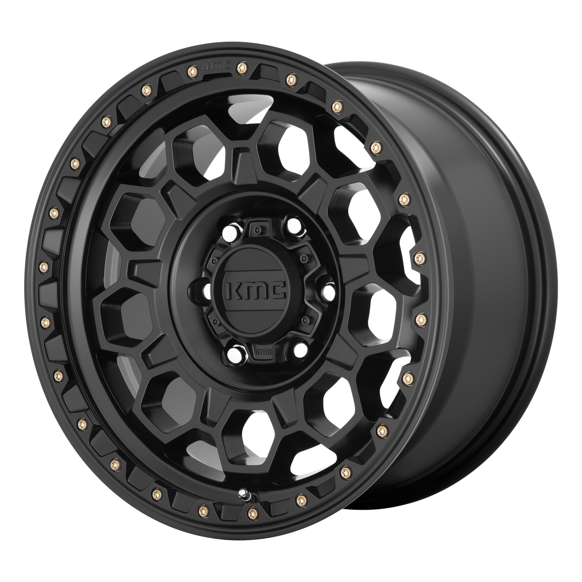 KMC TREK Satin Black 6x139.7 Wheels - product view 2