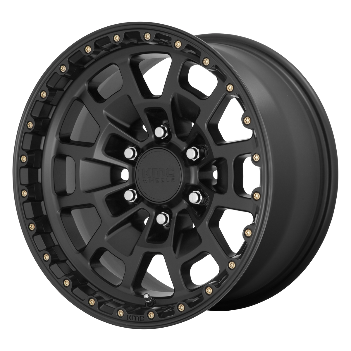 KMC SUMMIT Satin Black 6x139.7 Wheels - product view 2
