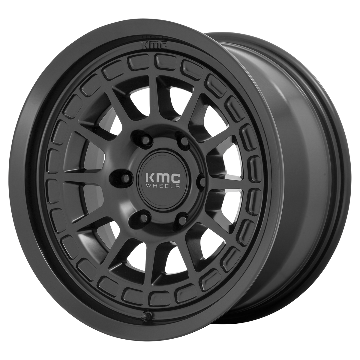 KMC CANYON Satin Black 6x139.7 Wheels - product view 2