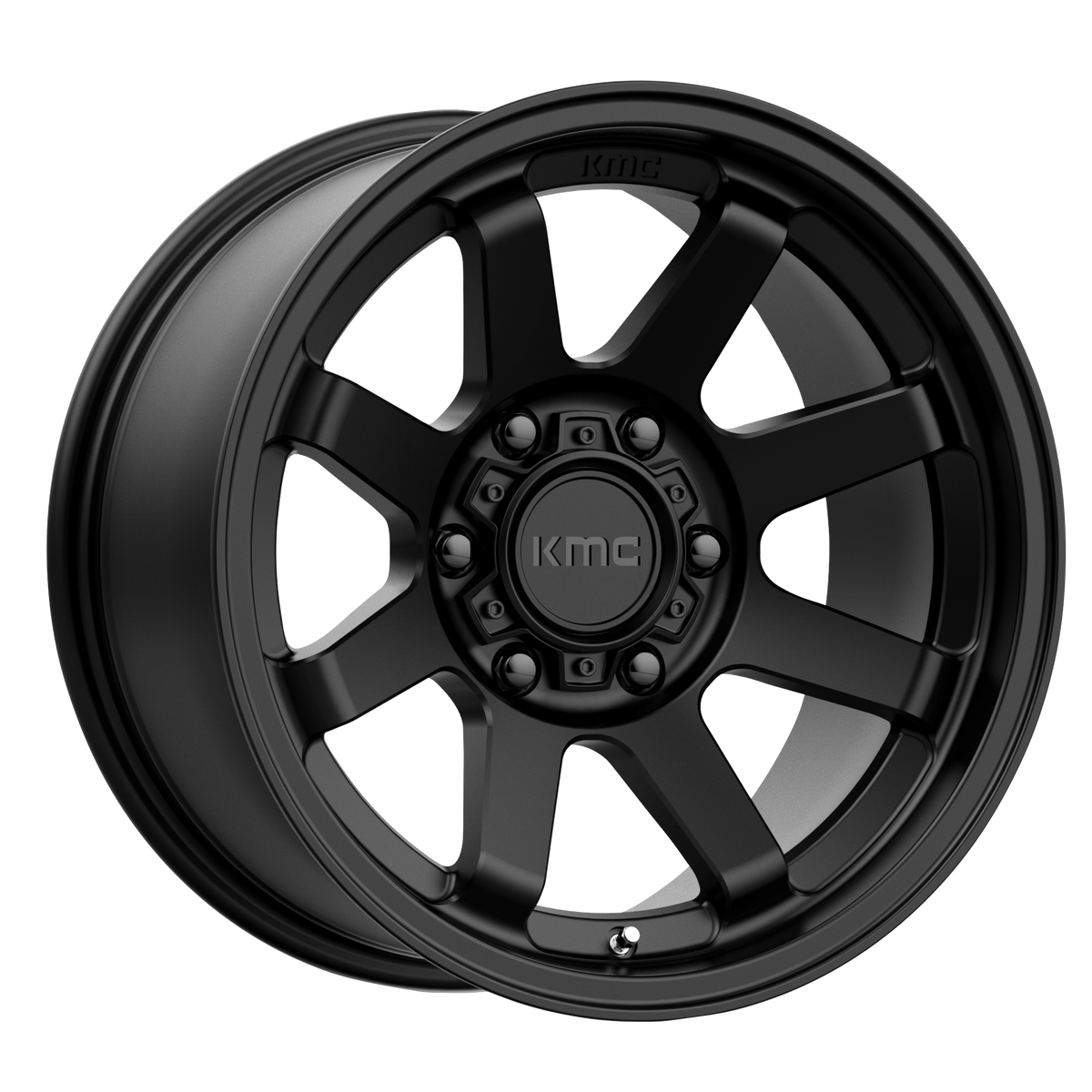 KMC TRAIL Satin Black 6x139.7 Wheels - product view 3