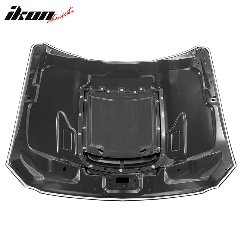 2015-2017 Ford Mustang GT500 Style Black Front Hood Cover Aluminum