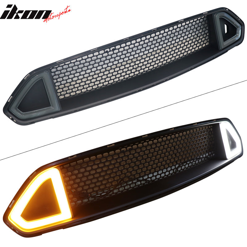 2018-2023 Ford Mustang Upper Grille w/ DRL Turn Signal LED Light