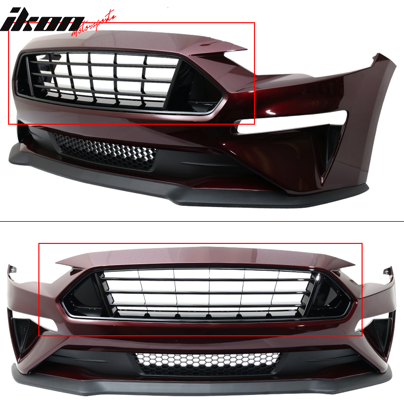 2018-2022 Ford Mustang Front Upper Grid Grille Guard Bumper Grill ABS