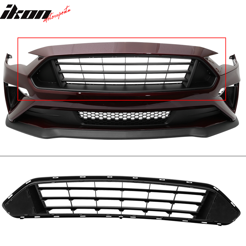 2018-2022 Ford Mustang Front Upper Grid Grille Guard Bumper Grill ABS