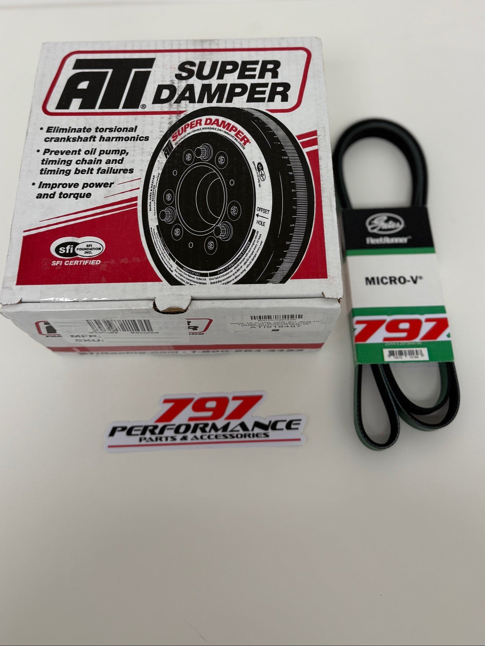 ATI SUPER DAMPER SFI 2011-2023  5.7 & 6.4 Dodge Charger / Challenger / 300  HEMI 15% UNDERDRIVE