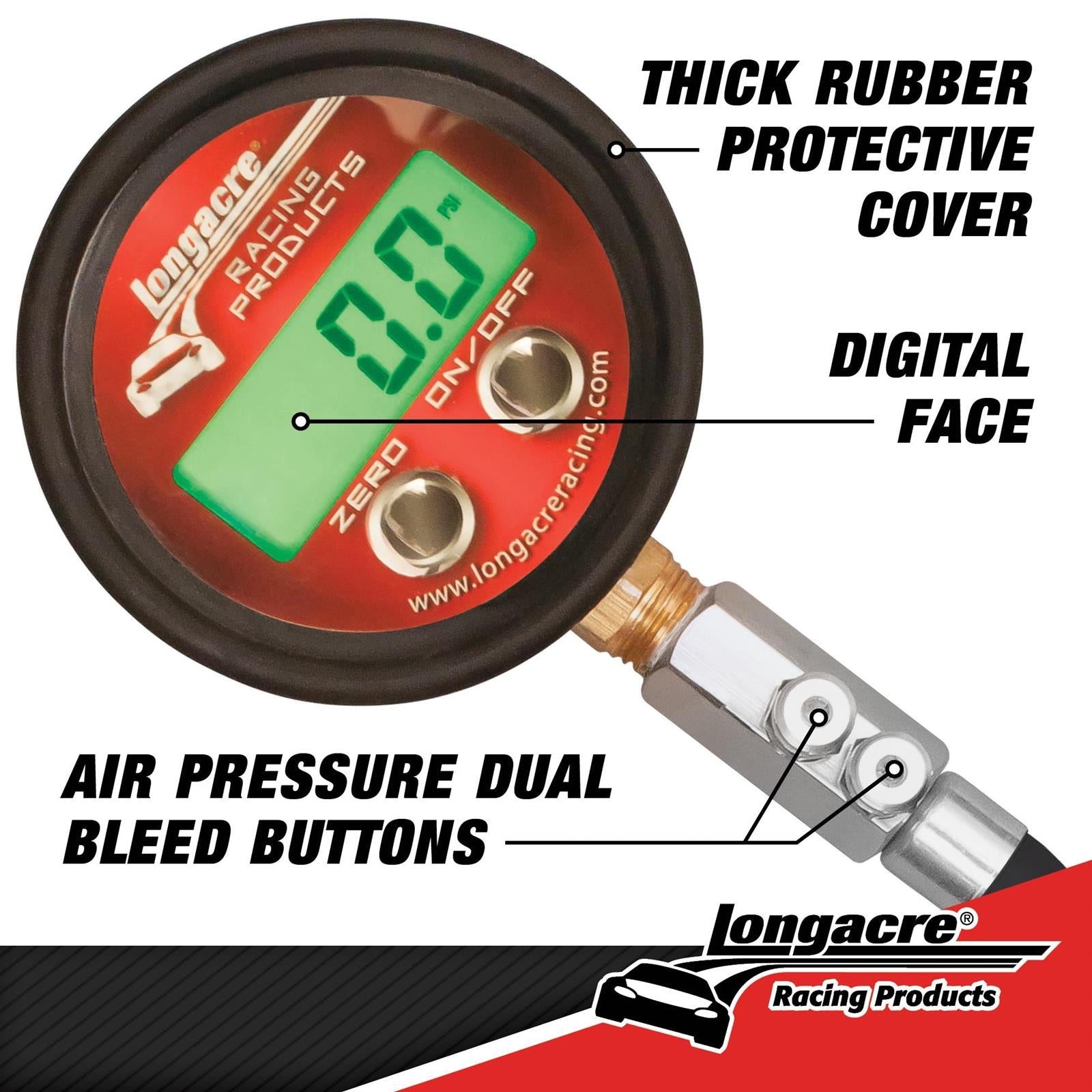 Longacre Digital Tire Pressure Gauge