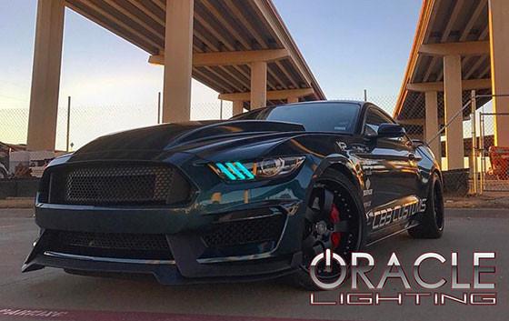 ORACLE Lighting 2015-2017 Ford Mustang V6/GT/Shelby ColorSHIFT DRL Upgrade w/Halo Kit
