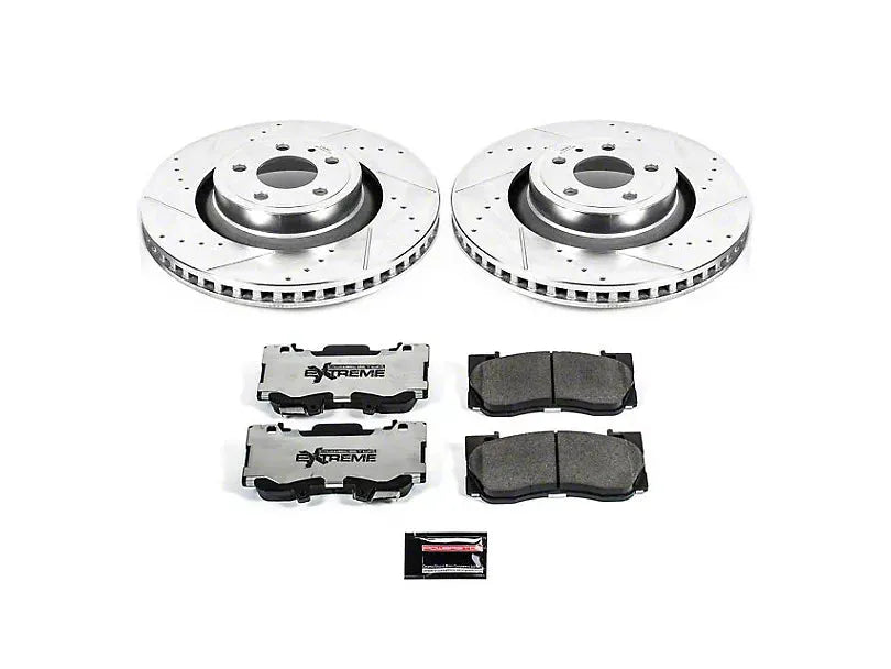 Power Stop Z26 Street Warrior Brake Upgrade Kit 15-23 Ford Mustang with 4 Piston Front (GT, EcoBoost)