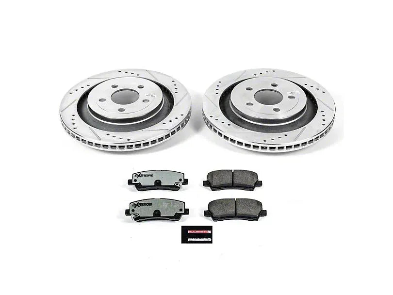 Power Stop Z26 Street Warrior Brake Upgrade Kit 15-23 Ford Mustang with 4 Piston Front (GT, EcoBoost)