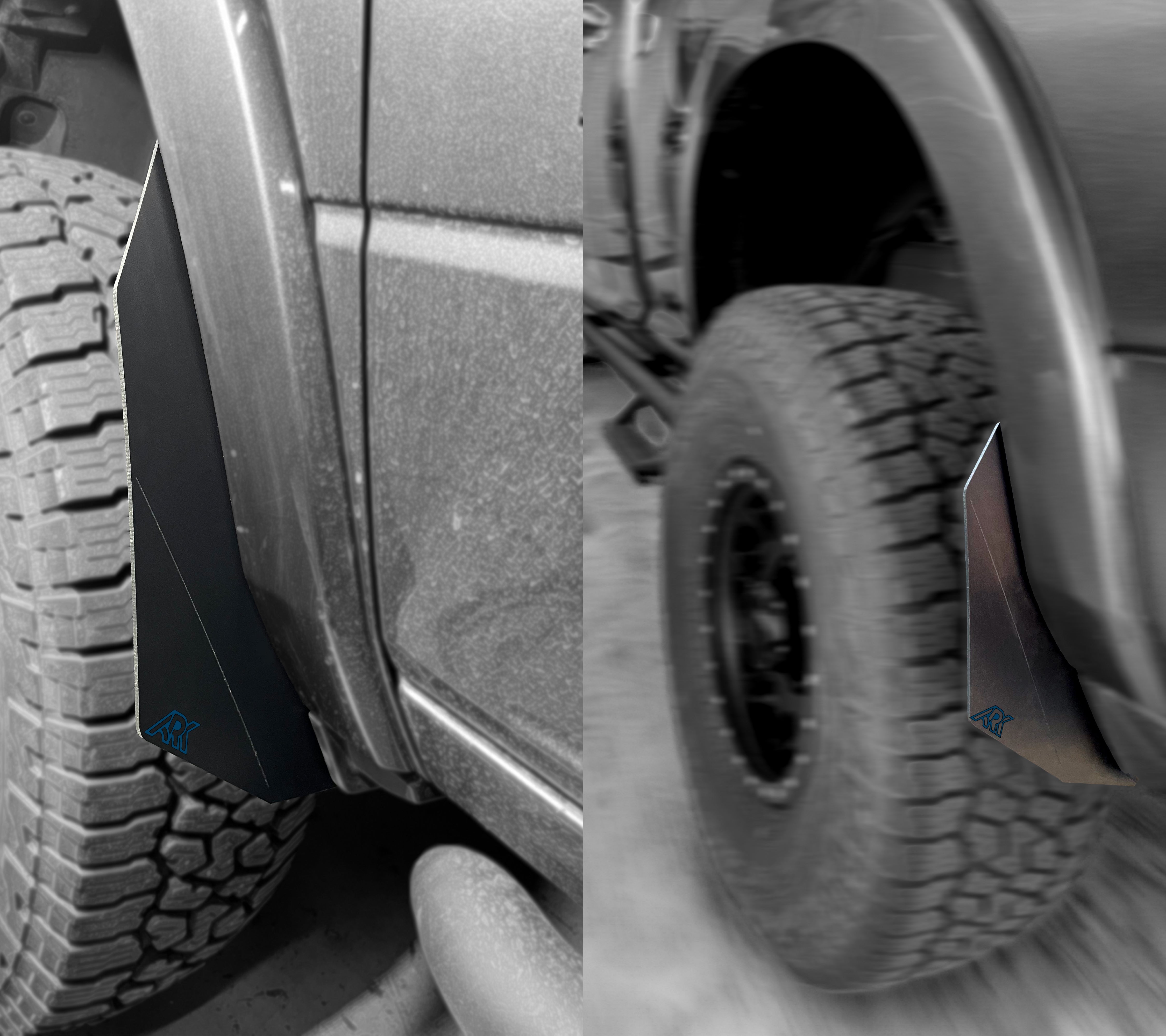 ARK Splash Guards 2009-2024 Dodge RAM TriXpoly Micro Splash Guards