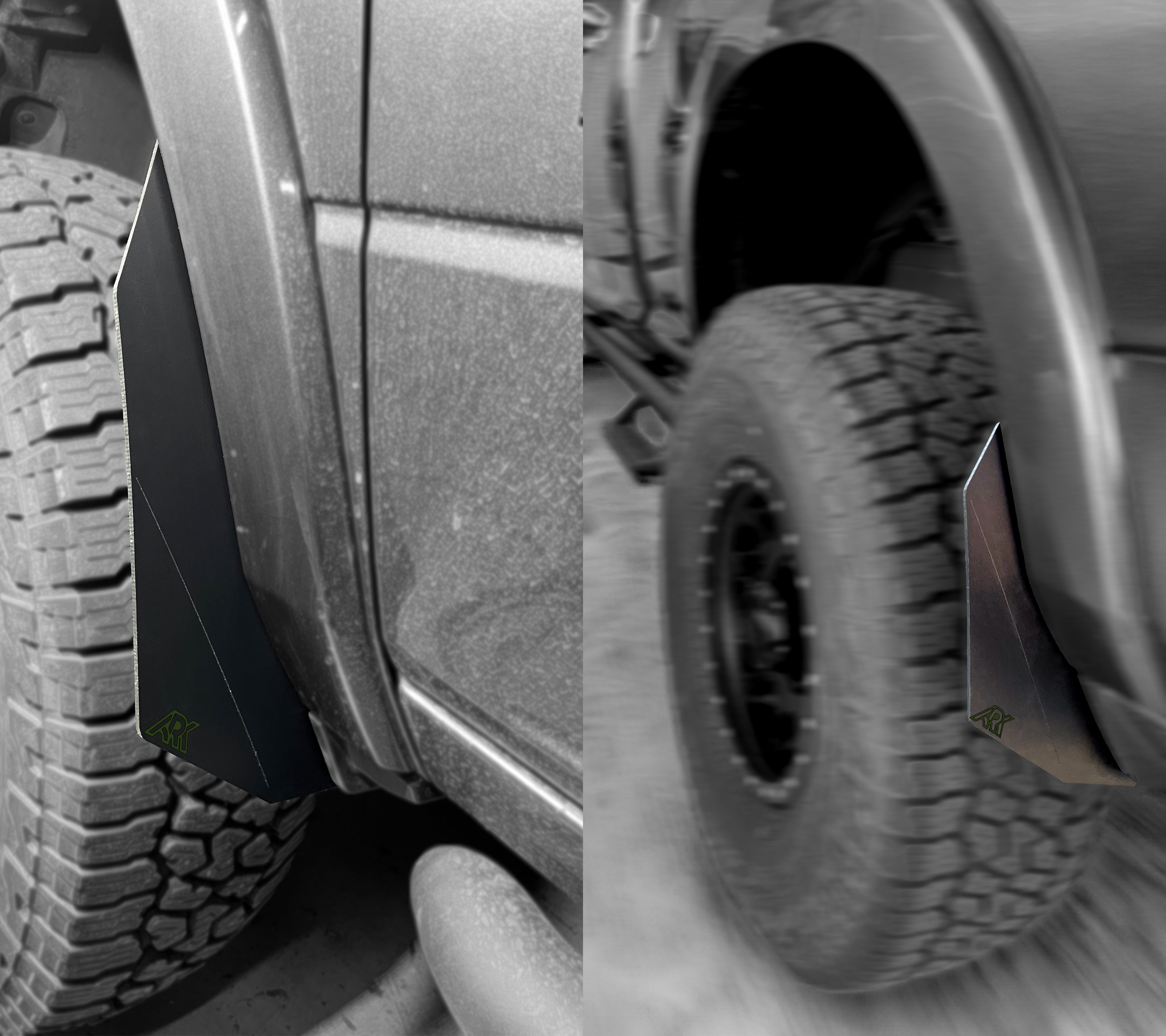 ARK Splash Guards 2009-2024 Dodge RAM TriXpoly Micro Splash Guards