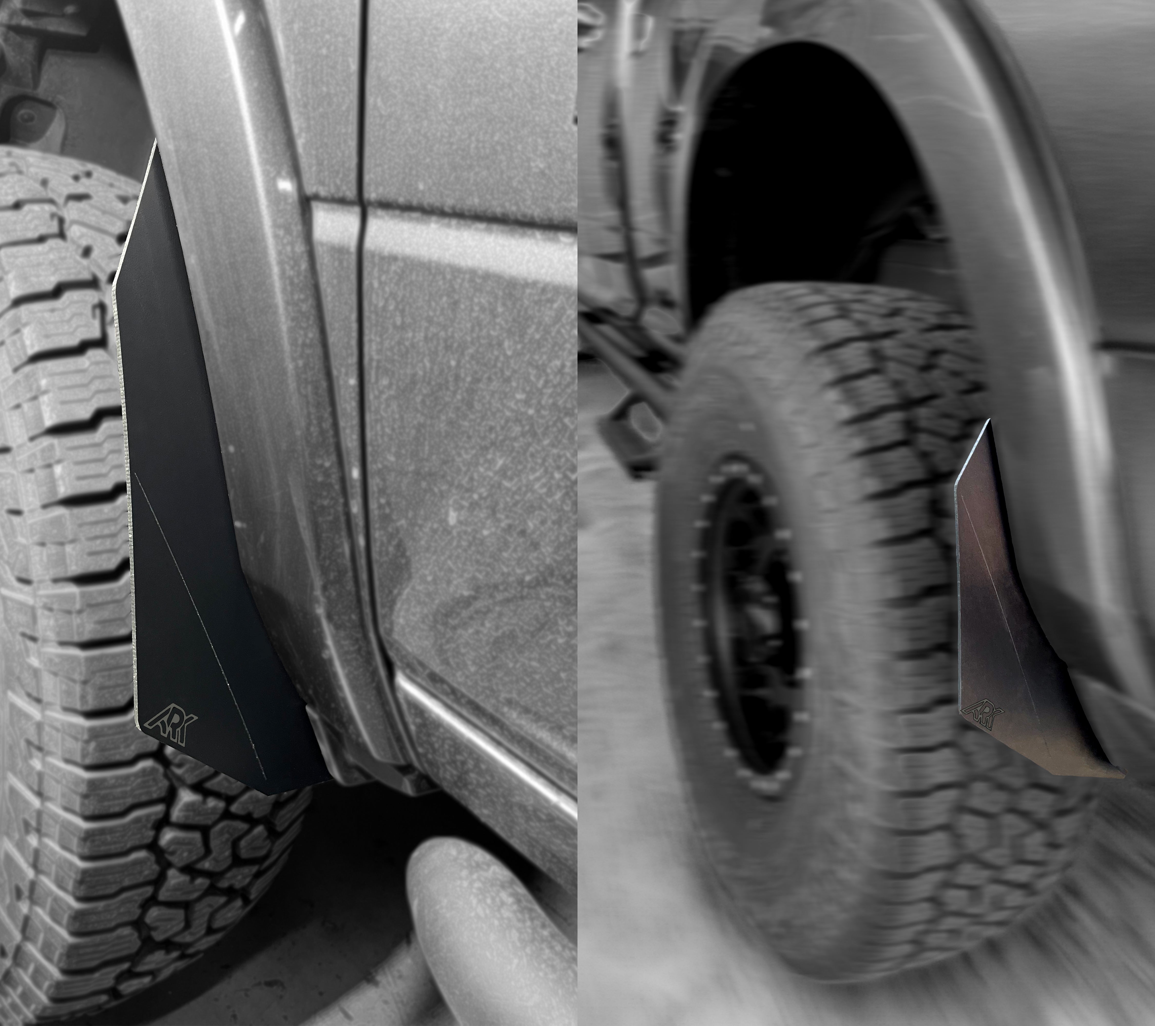 ARK Splash Guards 2009-2024 Dodge RAM TriXpoly Micro Splash Guards