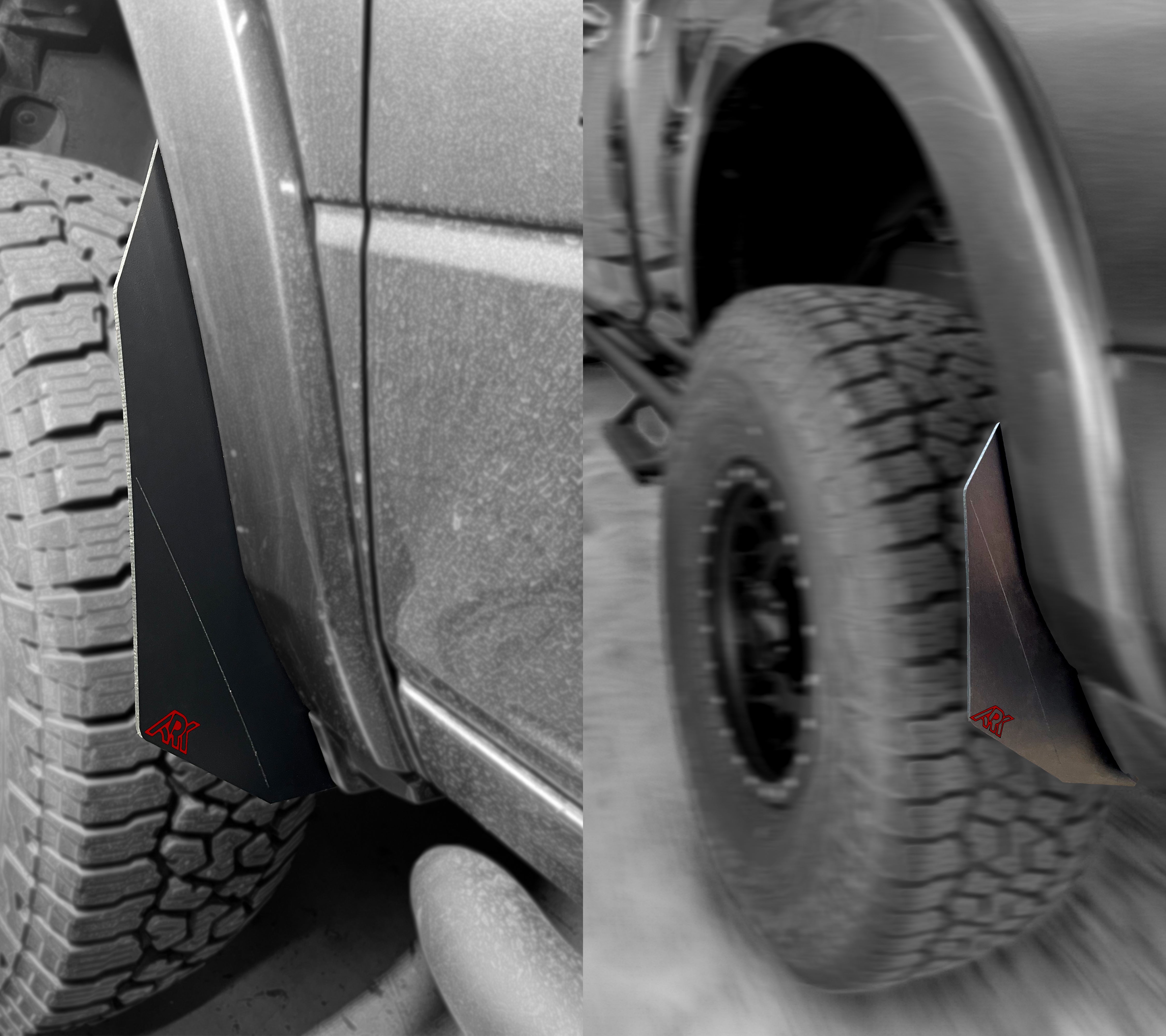 ARK Splash Guards 2009-2024 Dodge RAM TriXpoly Micro Splash Guards