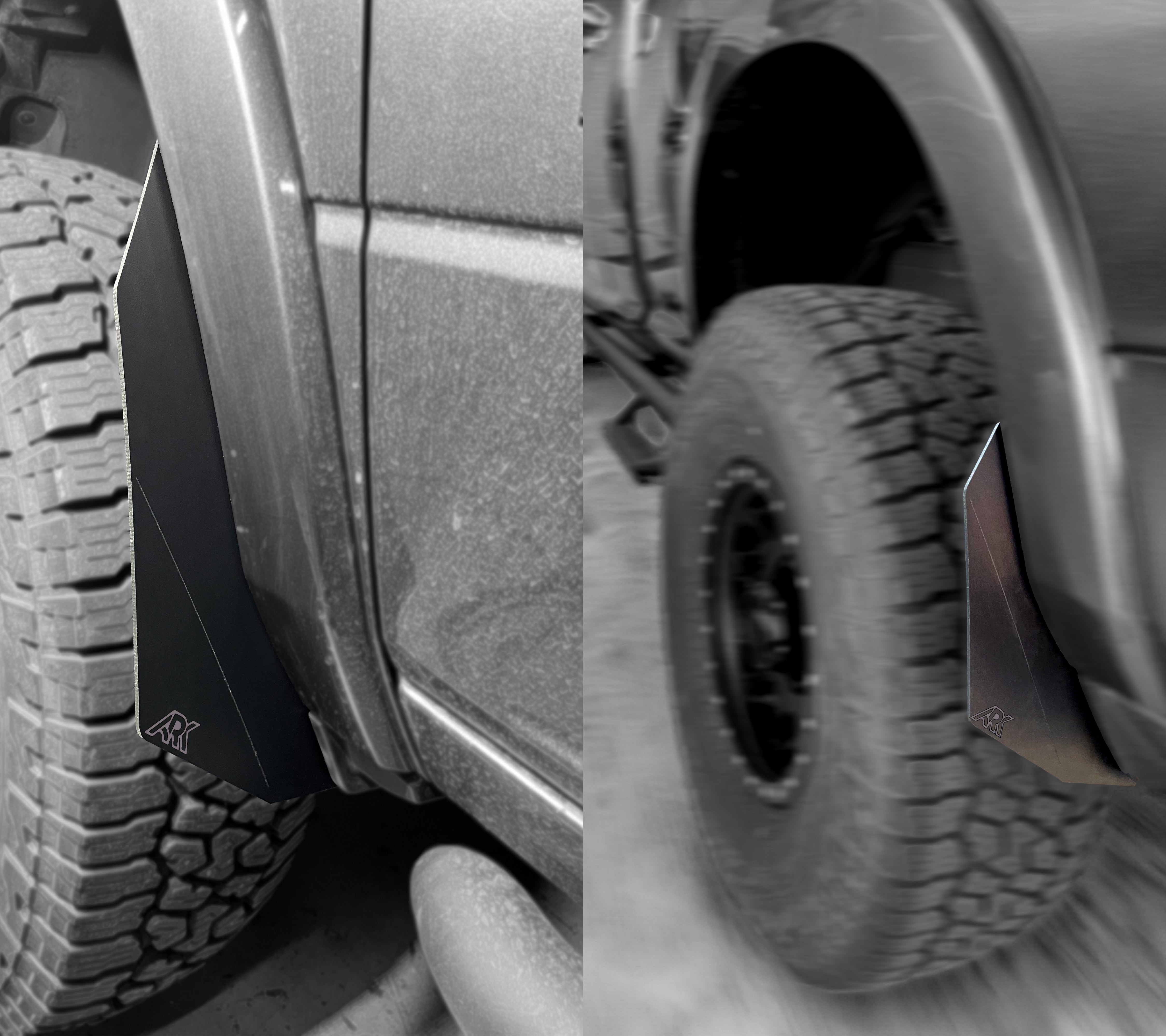 ARK Splash Guards 2009-2024 Dodge RAM TriXpoly Micro Splash Guards