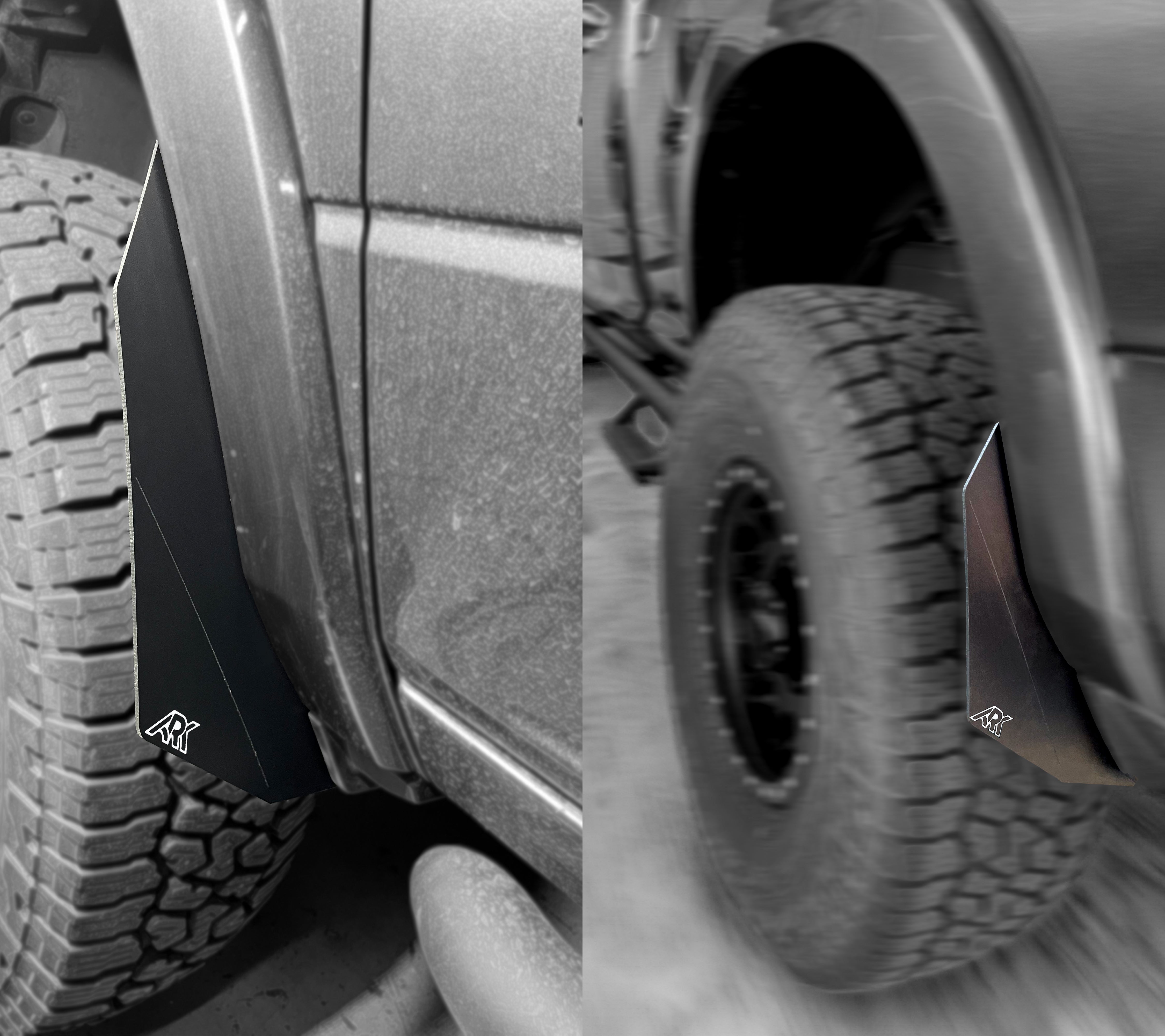 ARK Splash Guards 2009-2024 Dodge RAM TriXpoly Micro Splash Guards