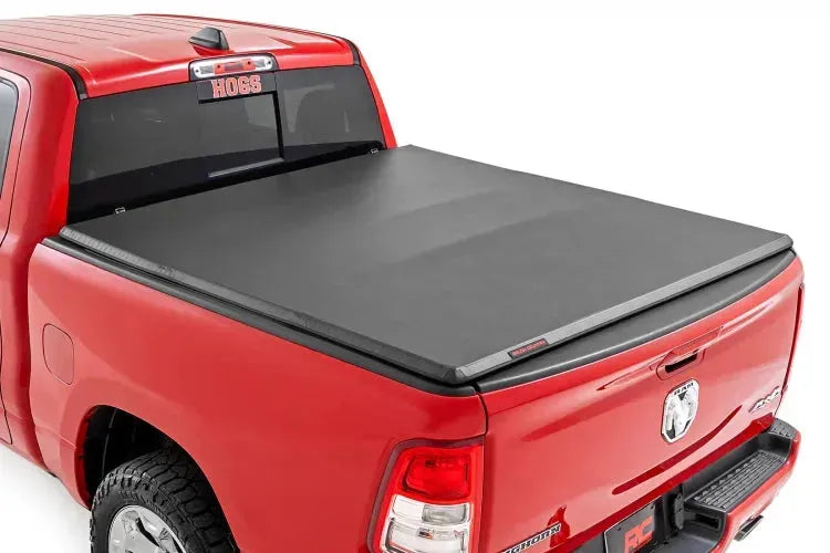 Rough Country Soft Tri-Fold Bed Cover Ram 1500 & RHO (19-25)/1500 TRX (21-25)