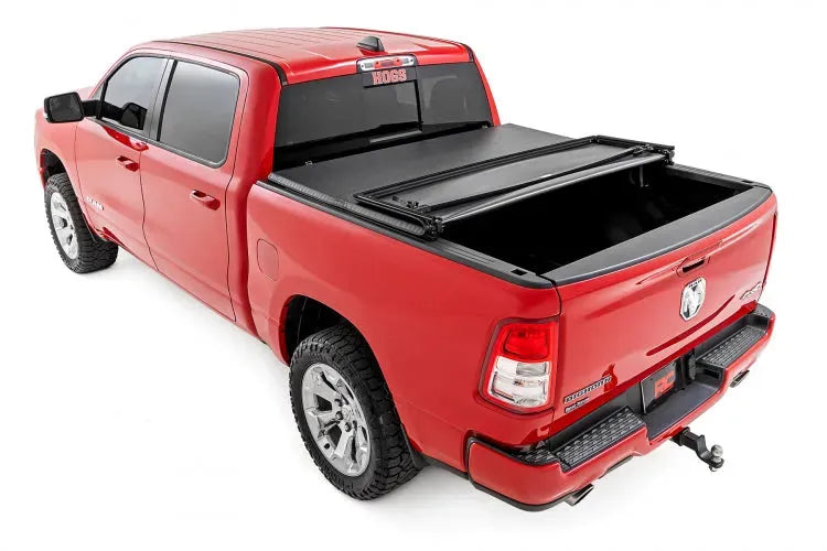 Rough Country Soft Tri-Fold Bed Cover Ram 1500 & RHO (19-25)/1500 TRX (21-25)