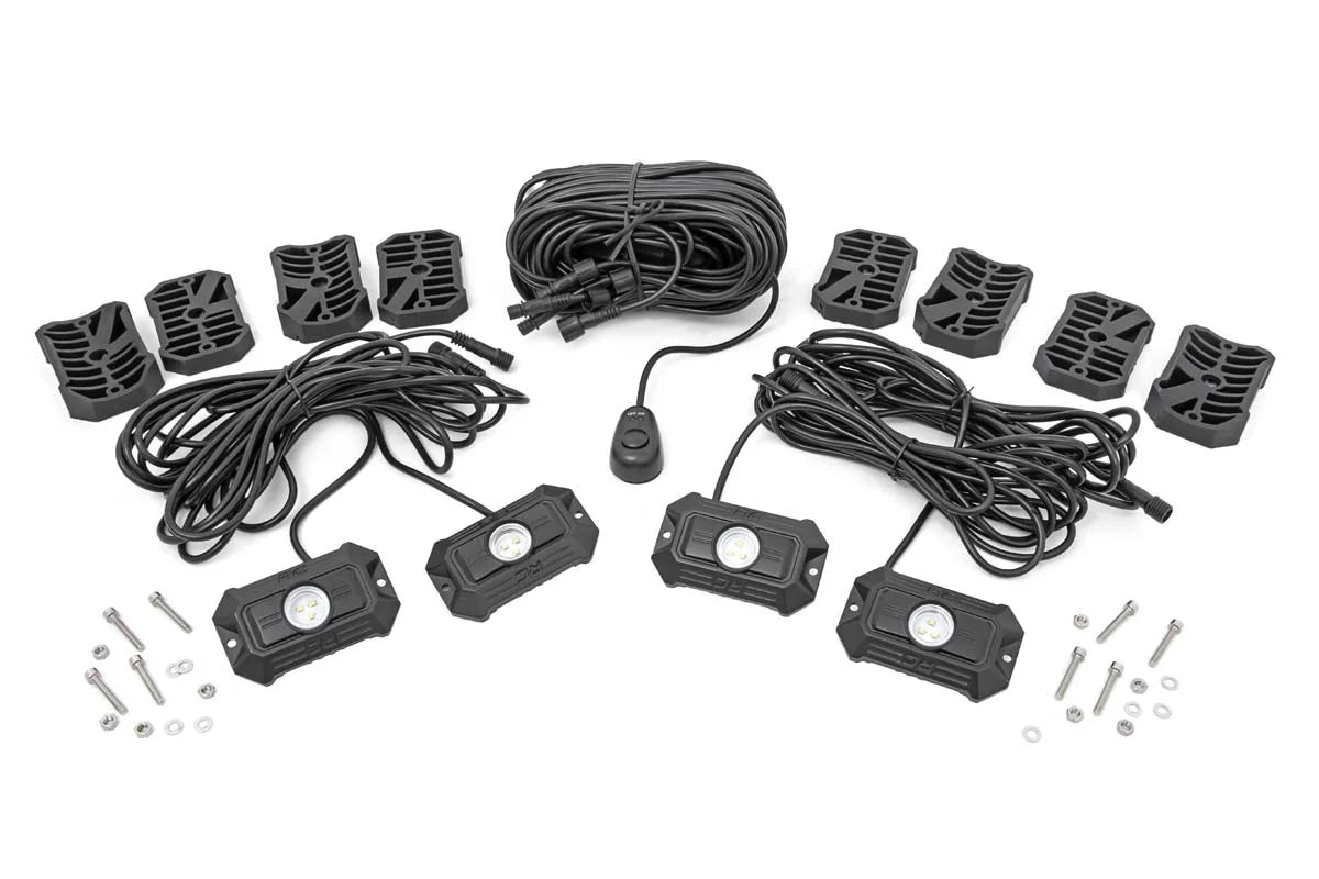 Rough Country LED Rock Light Kit 4 Piece Set