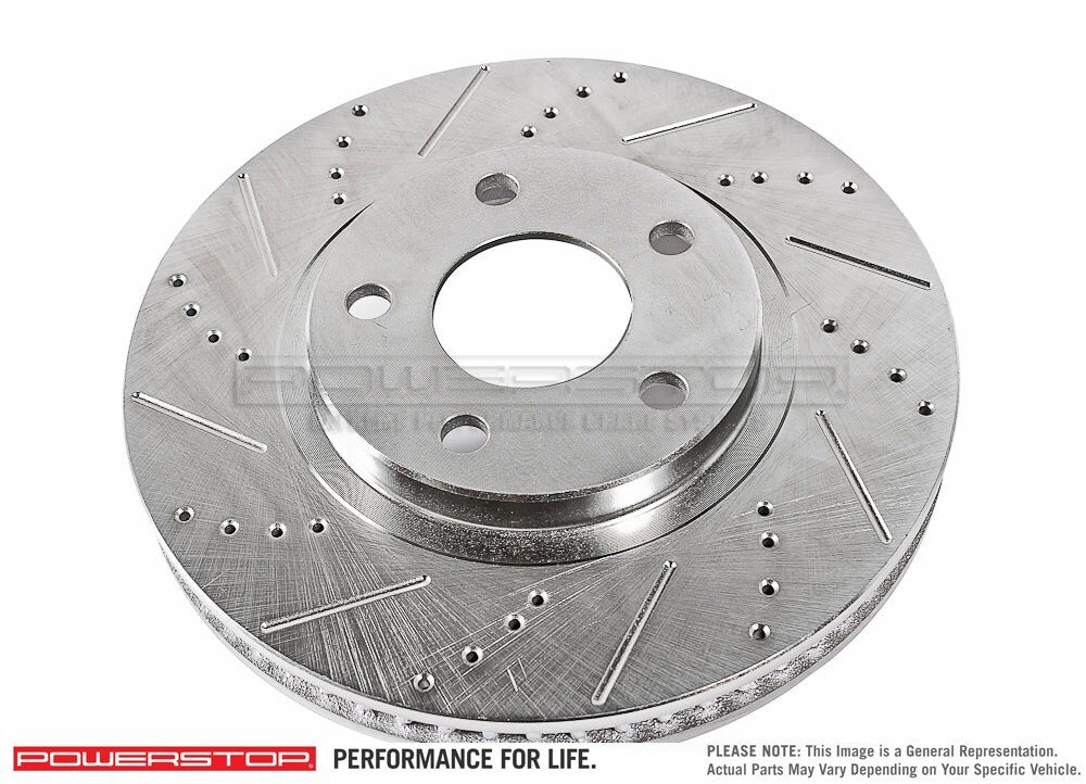 Power Stop 21-24 Ram 1500 TRX Left Front Drilled & Slotted Rotor