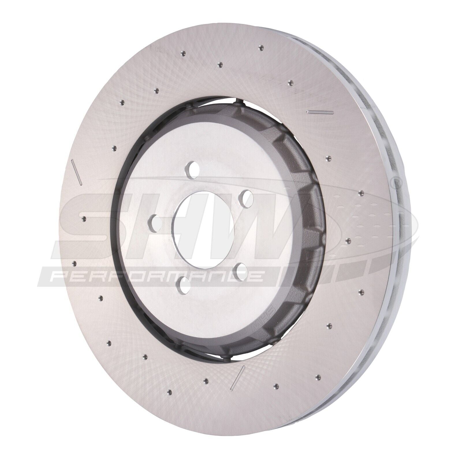 SHW 15-20 Dodge Challenger/Charger 6 Piston Front Drilled-Slotted Lightweight Brake Rotor (68184587AE)