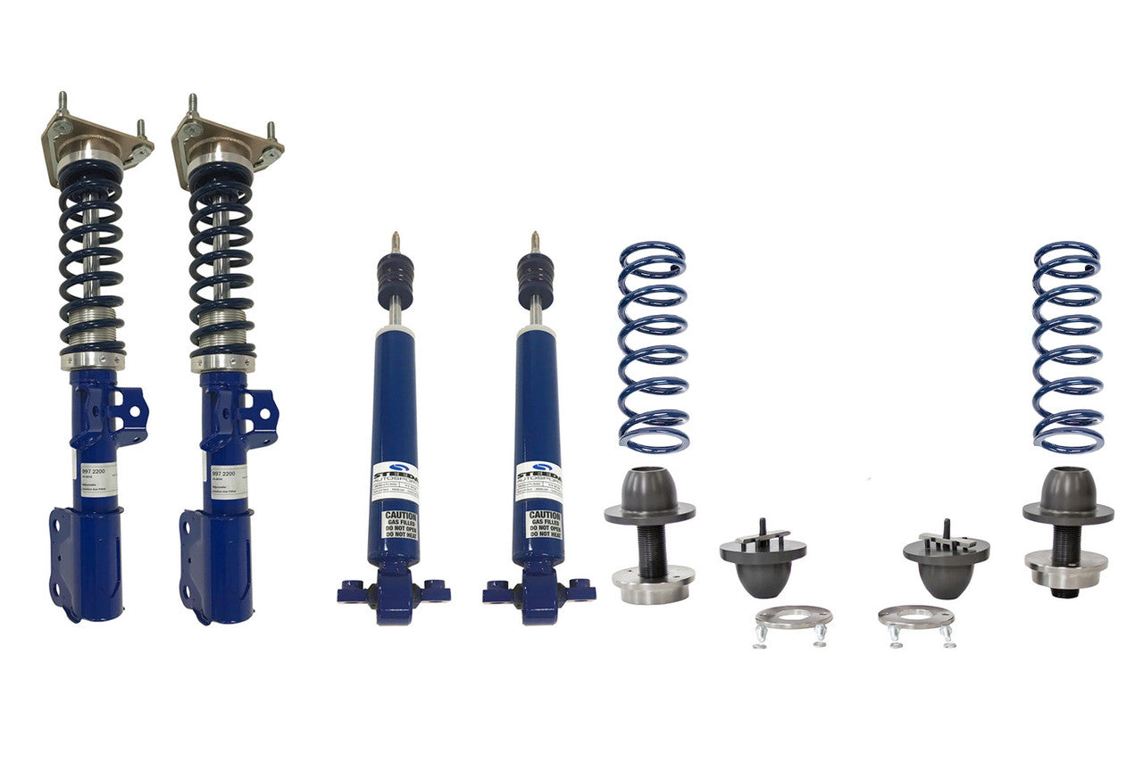 Steeda S550/S650 Mustang Pro-Action Front Coilovers & Adjustable Rear Ride Height Kit (2015-2025)