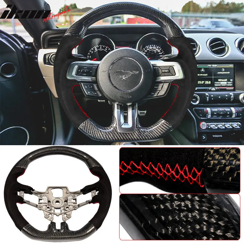 2015-2017 Ford Mustang Steering Wheel Carbon Fiber