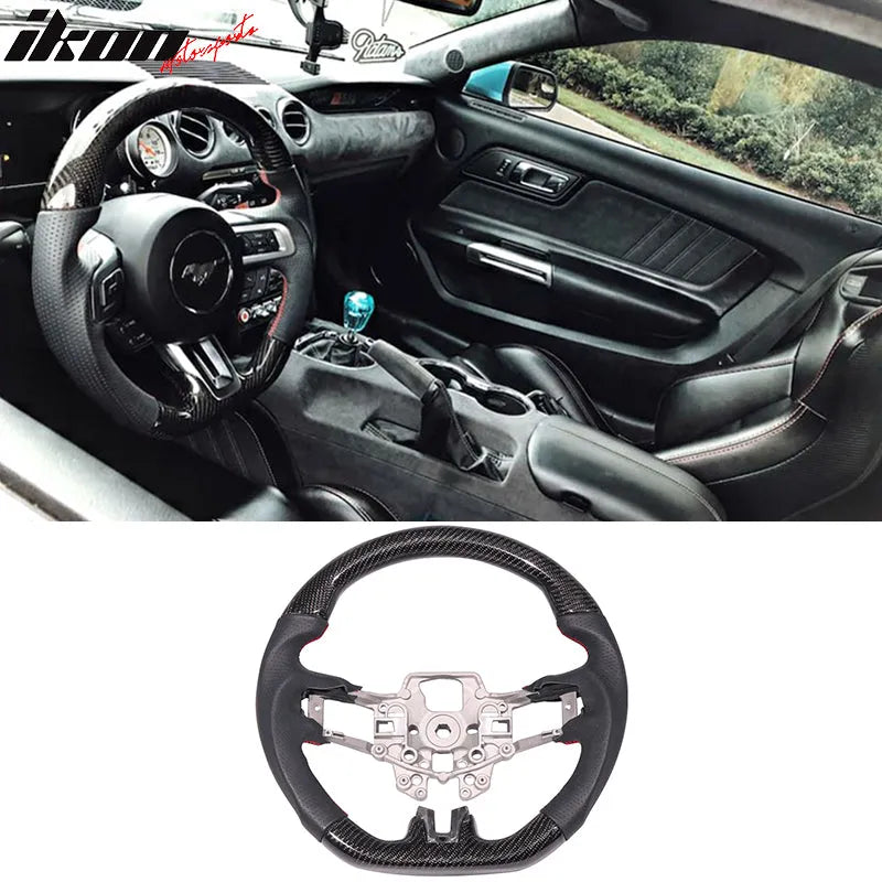 2015-2017 Ford Mustang Steering Wheel Carbon Fiber