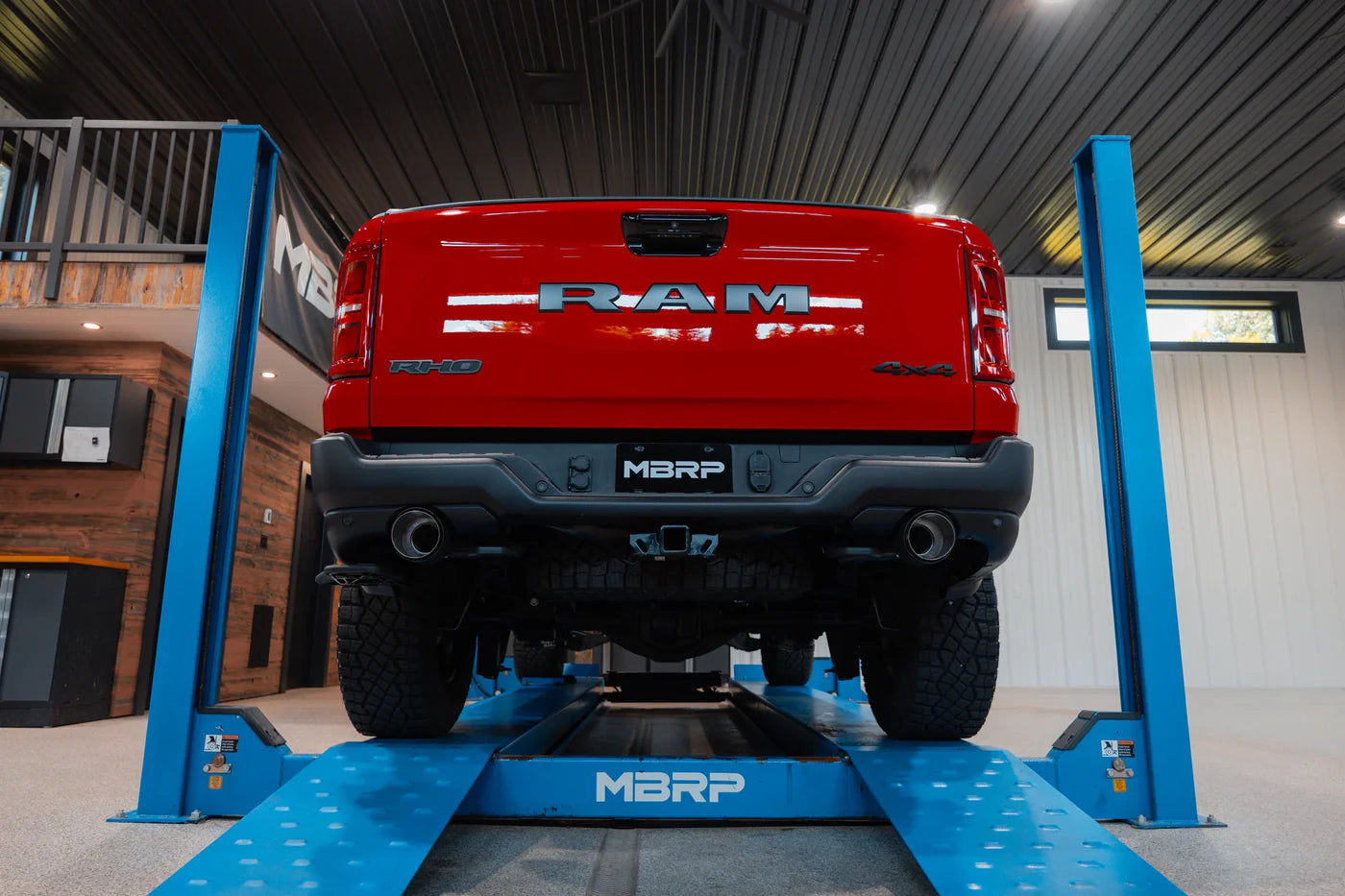 MBRP Armor Pro 3-Inch Cat-Back Dual Split Rear with Carbon Fiber Tips 2025-UP Ram 1500 RHO 3.0L